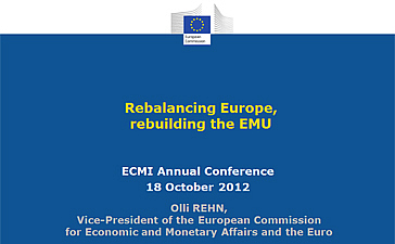 Click for the presentation Commissioner Rehn